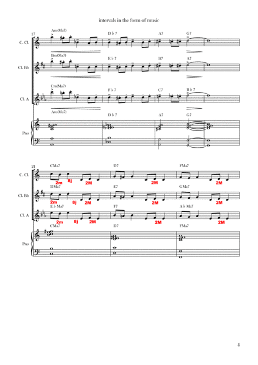Intervals in the form of music Chamber Music scores gallery preview page 4