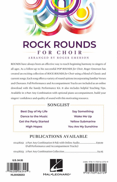 Rock Rounds for Choir image number null