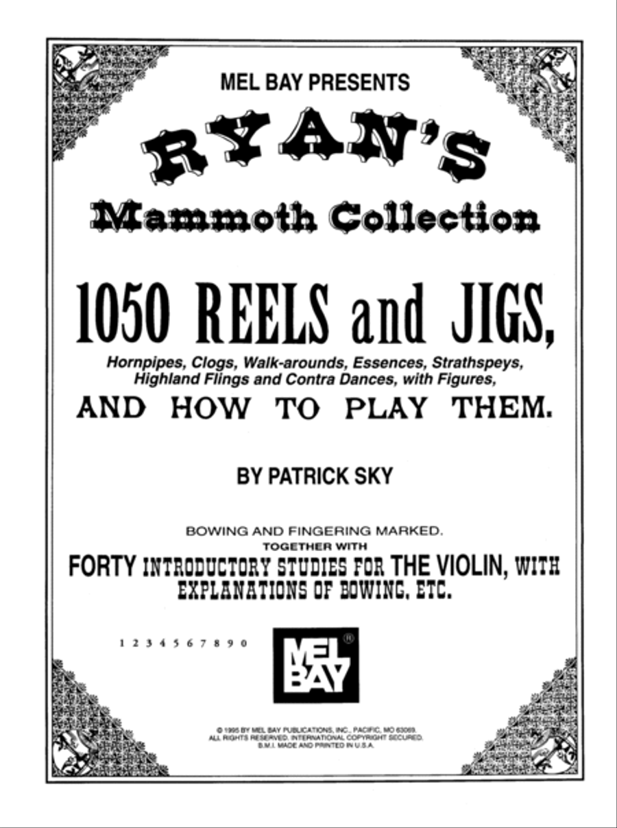 Ryan's Mammoth Collection of Fiddle Tunes Violin scores gallery preview page 1