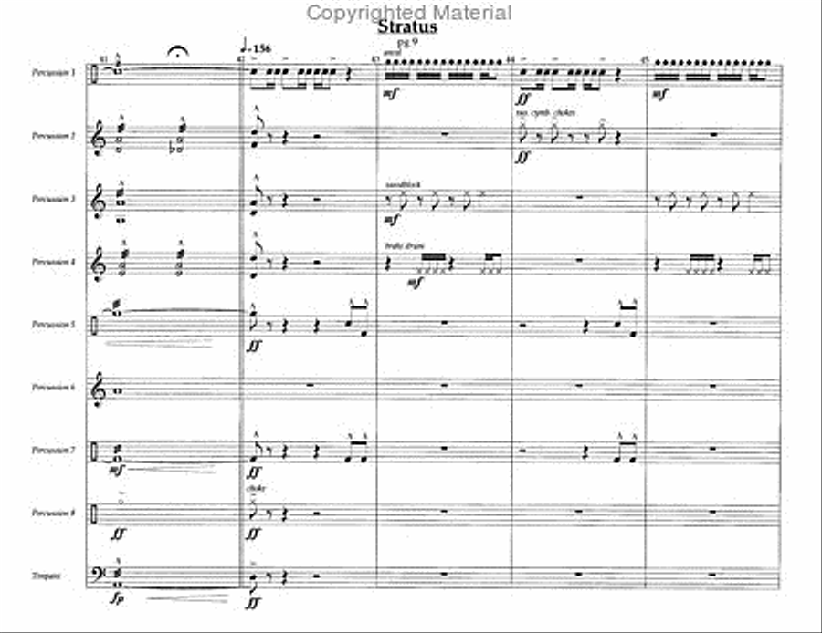 Stratus Percussion Ensemble scores gallery preview page 4