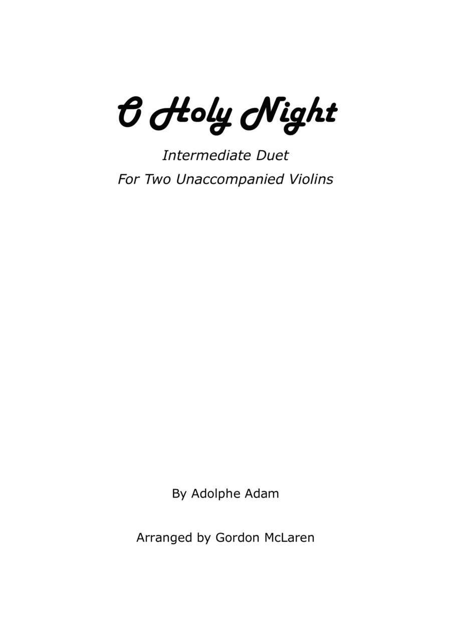 O Holy Night O Holy Night String Duet scores gallery preview page 1