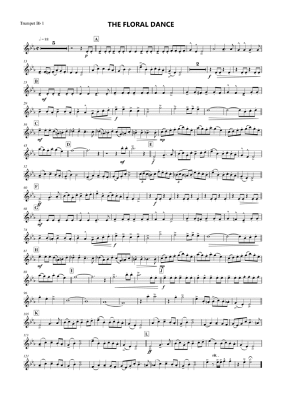 The Floral Dance_Brass Quintet Brass Quintet scores gallery preview page 5