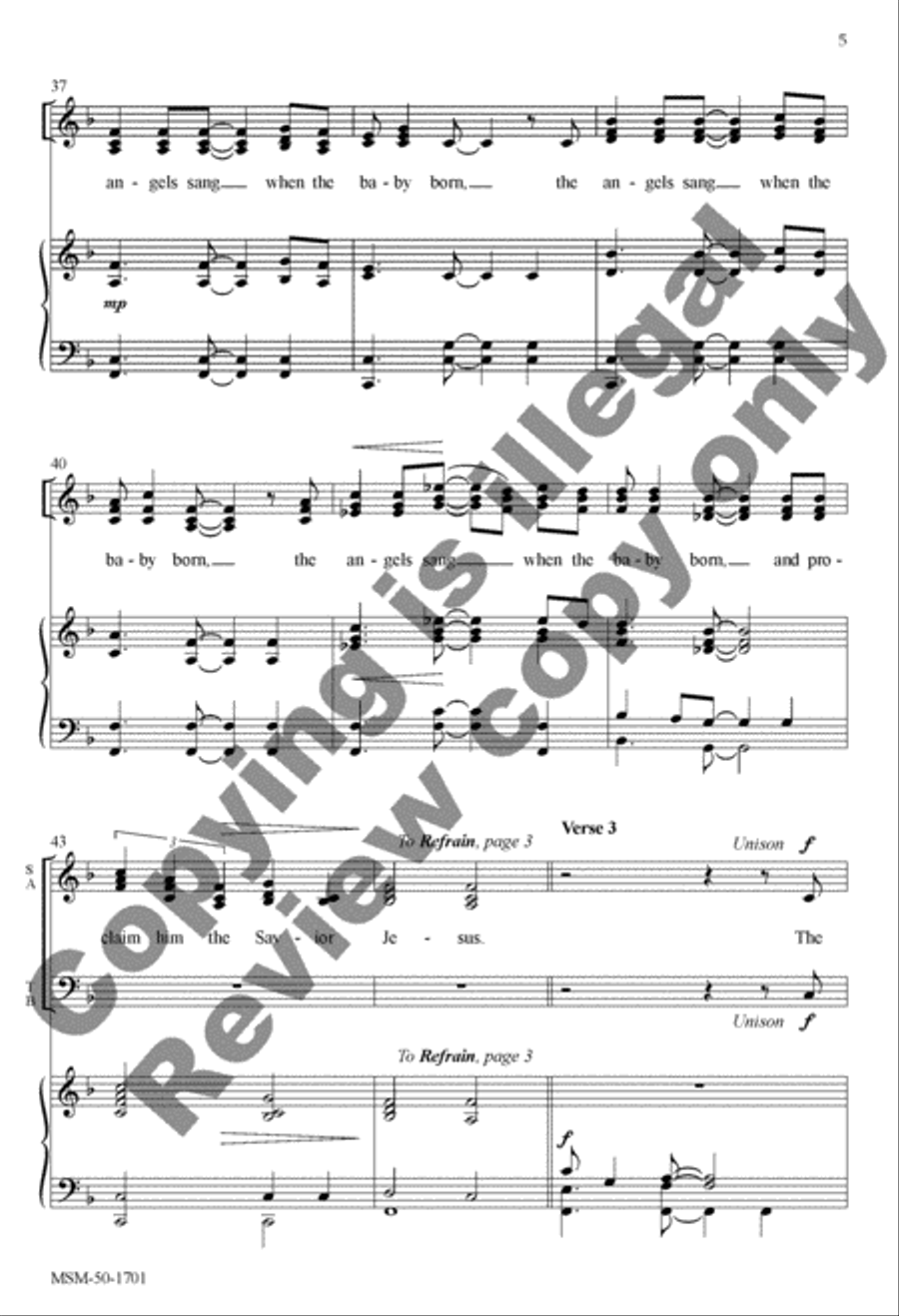The Virgin Mary Had a Baby Boy 4-Part scores gallery preview page 14