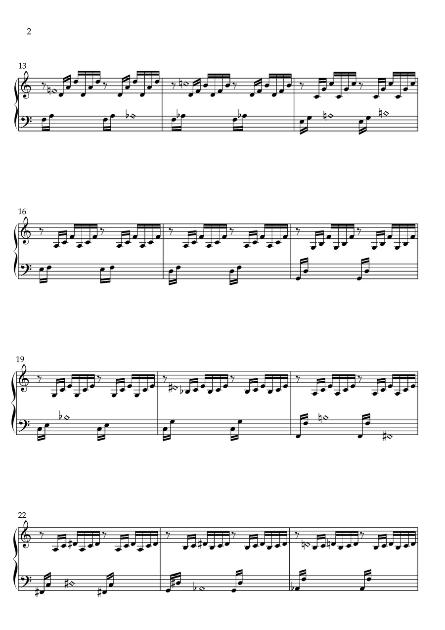 Prelude in C - Johann Sebastian Bach for Lever harp Celtic Harp scores gallery preview page 3