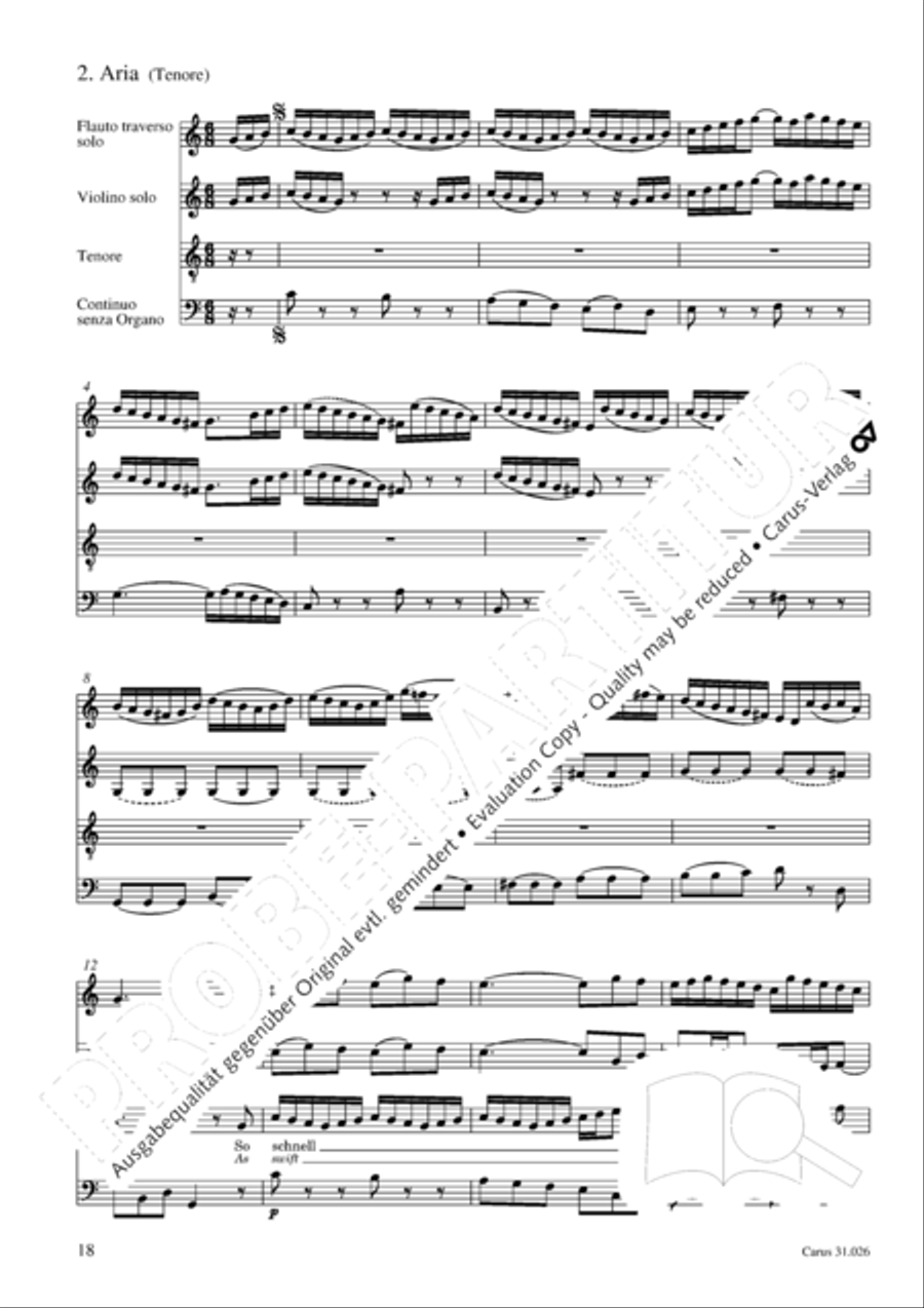 Ah, how fleeting, ah, how futile (Ach wie fluchtig, ach wie nichtig) 4-Part scores gallery preview page 19