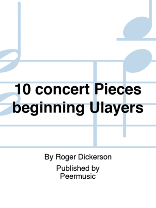 10 concert Pieces beginning Ülayers