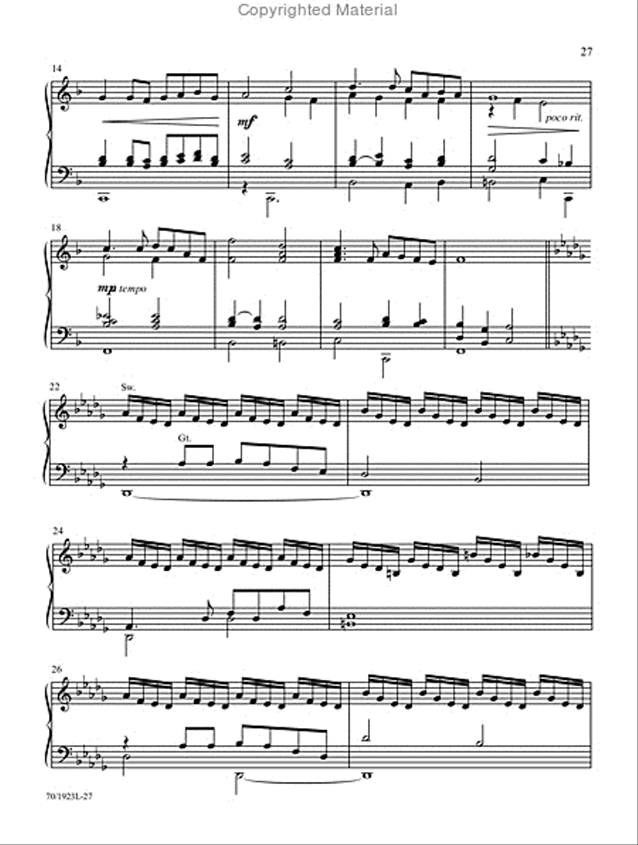 God Gave a Song God Gave a Song Organ Solo scores gallery preview page 15