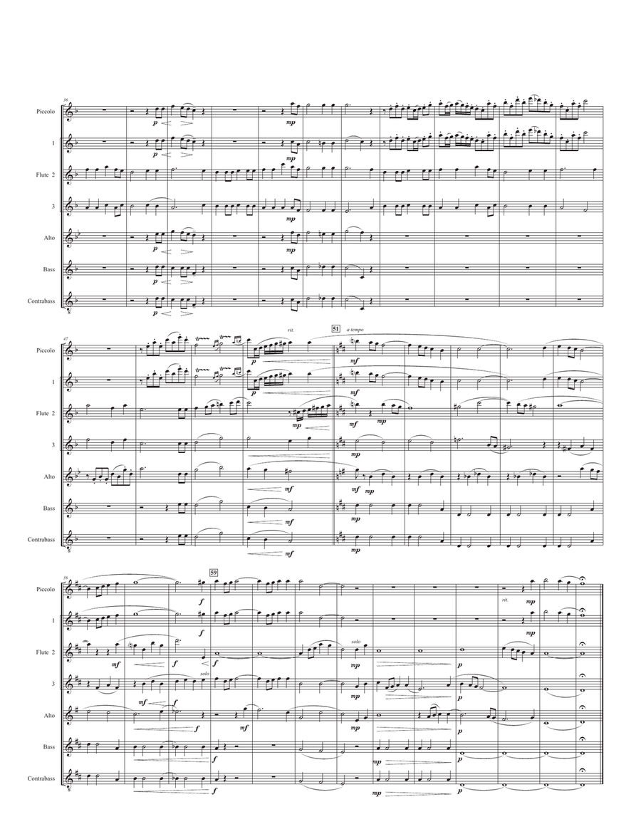 The Sound Of Music Flute Choir scores gallery preview page 3