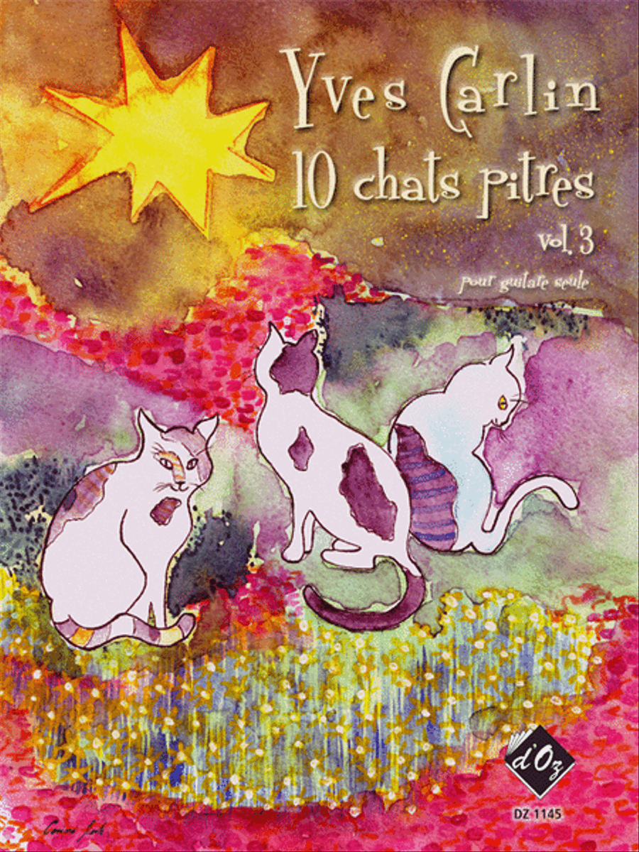 10 chats pitres, vol. 3 Classical Guitar scores gallery preview page 1