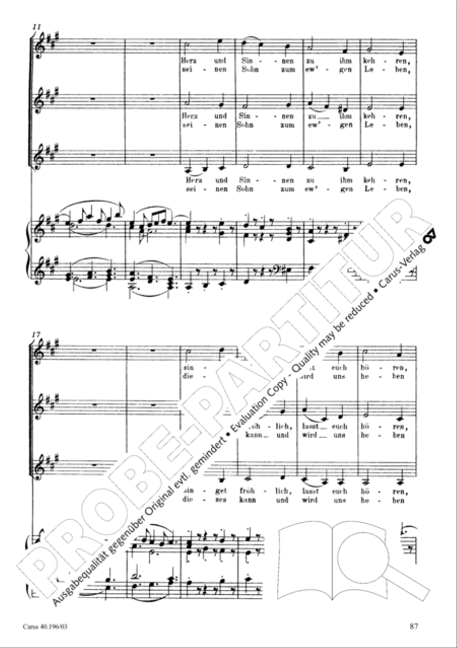 Die Geburt Christi SSA scores gallery preview page 88