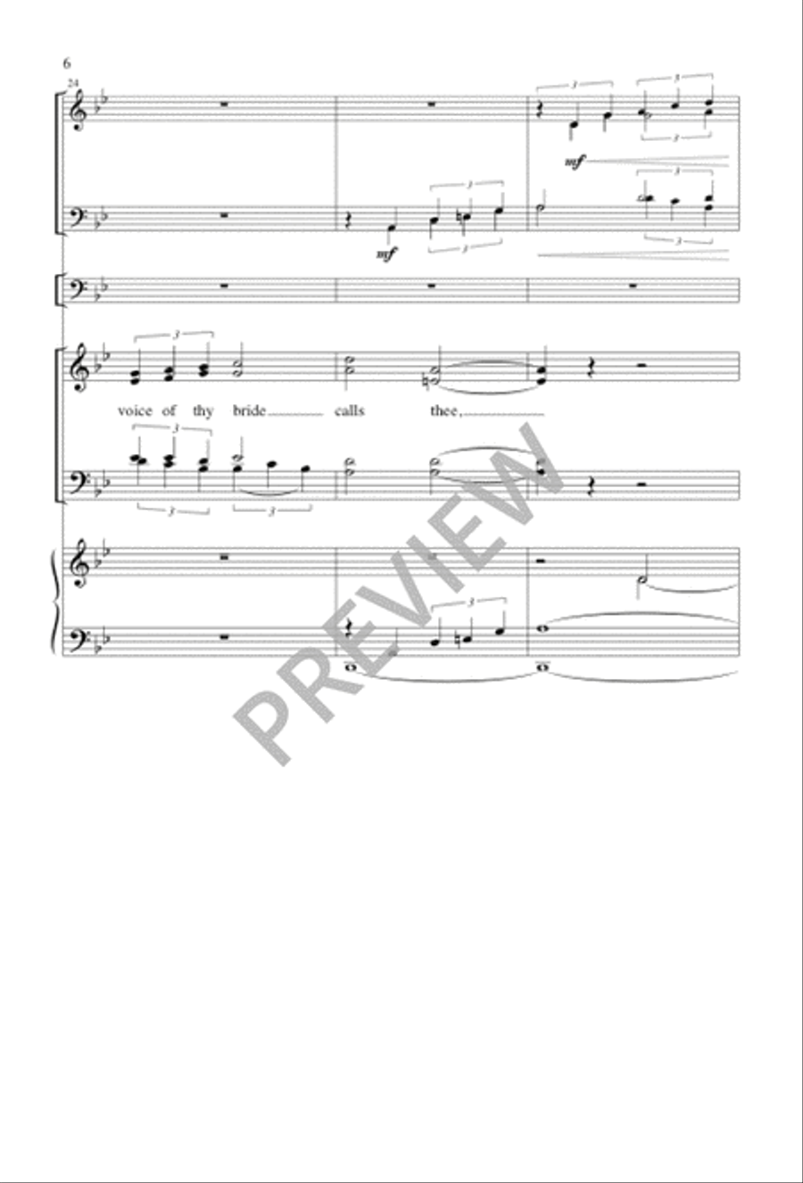 Come Forth to Be Renewed 4-Part scores gallery preview page 6