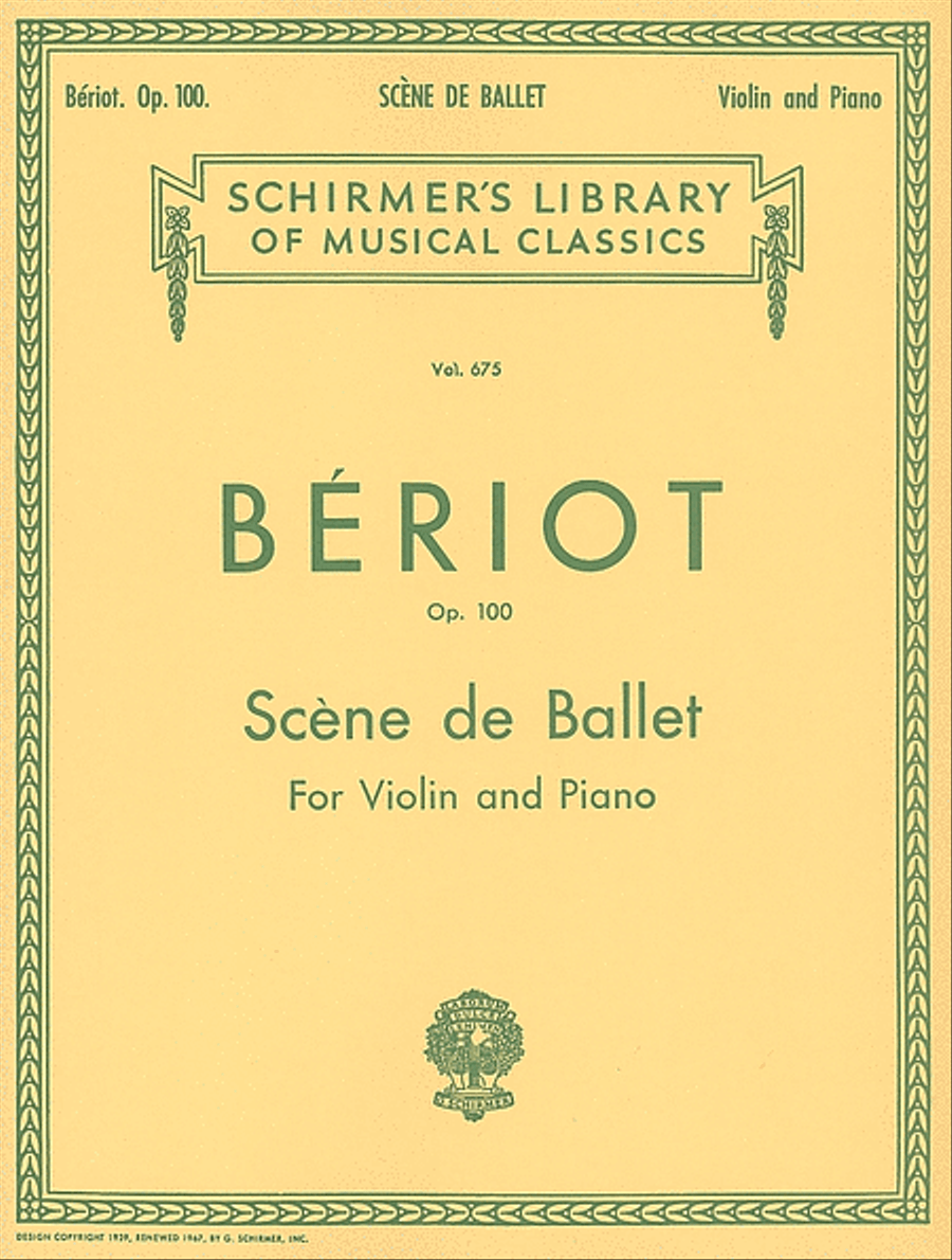 Scène de Ballet, Op. 100 Violin Solo scores gallery preview page 1