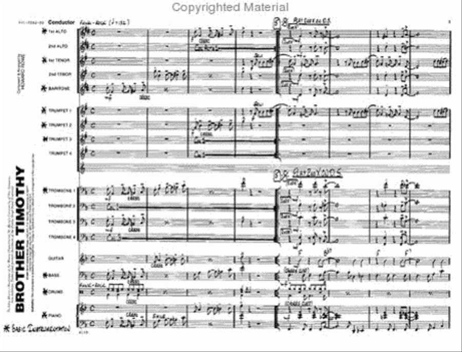 Brother Timothy Jazz Ensemble scores gallery preview page 2