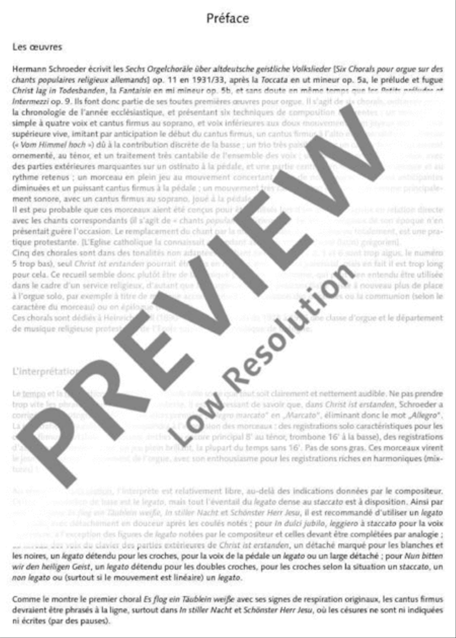 Six Organ Chorales Organ scores gallery preview page 9