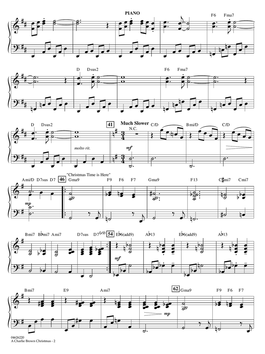 A Charlie Brown Christmas - Piano String Orchestra scores gallery preview page 2