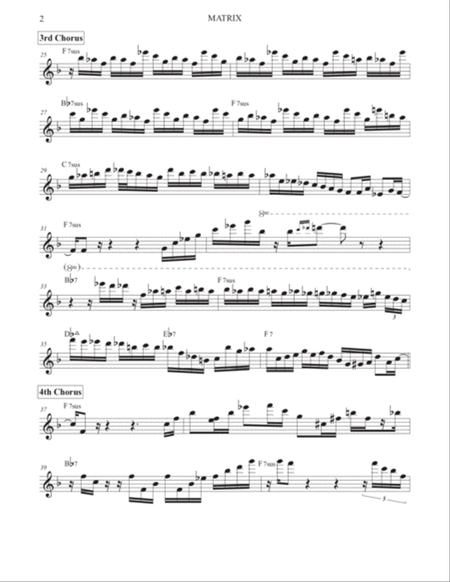 Matrix Matrix Part scores gallery preview page 2