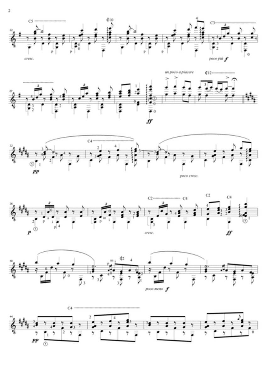 Guitar arrangement of the "Spanish dance No.7" (Danza Española n°7 "Valenciana")