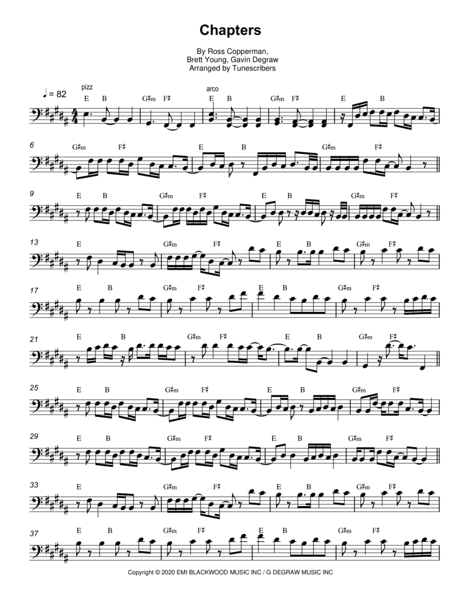 Chapters Cello Solo scores gallery preview page 1