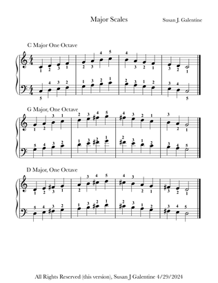 Major Piano Scales