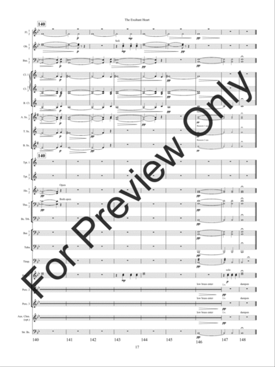 The Exultant Heart Concert Band scores gallery preview page 20