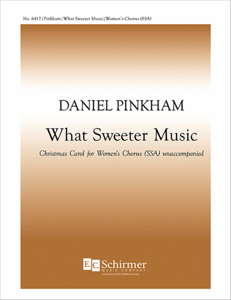What Sweeter Music SSA scores gallery preview page 1