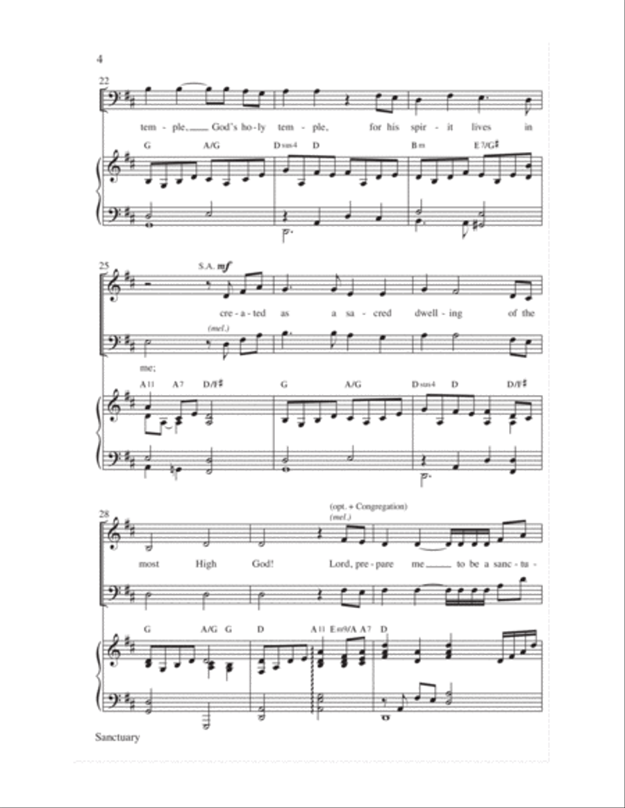 Sanctuary Sanctuary 4-Part scores gallery preview page 5