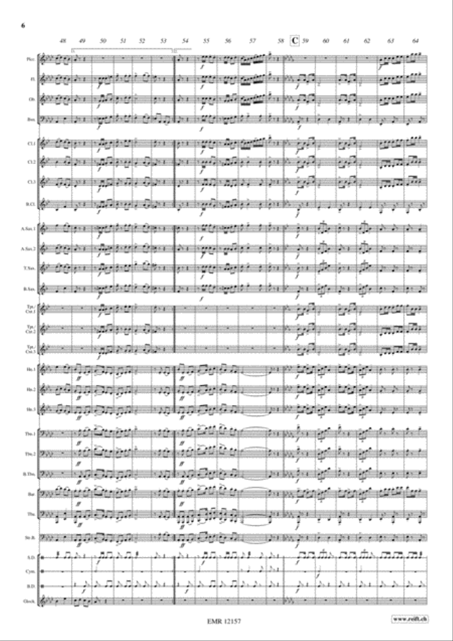 Marche de Diamant Concert Band scores gallery preview page 7