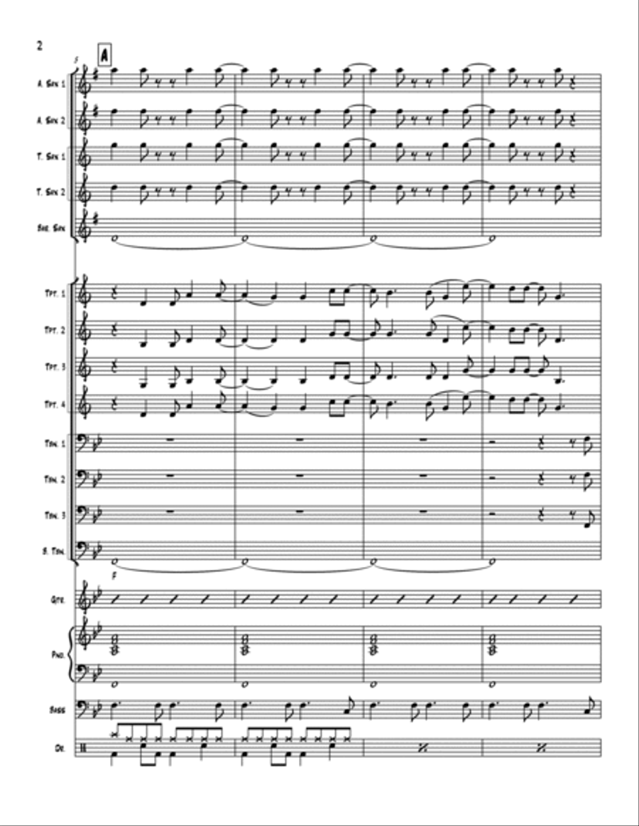Pleasant Valley Sunday Jazz Ensemble scores gallery preview page 2