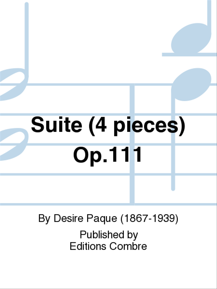 Suite (4 pieces) Op. 111 Violin Solo scores gallery preview page 1