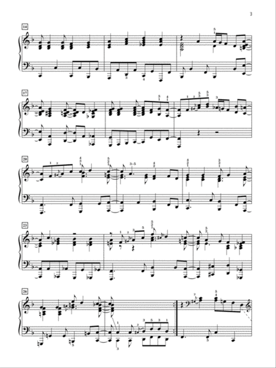 Jazz Performer -- A Cool Christmas Piano Solo scores gallery preview page 4