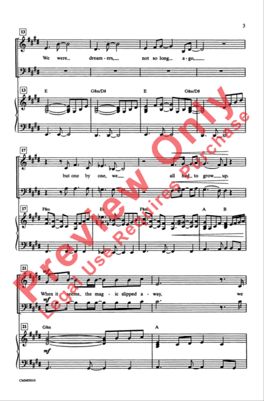 The Polar Express: A Choral Medley 3-Part scores gallery preview page 3