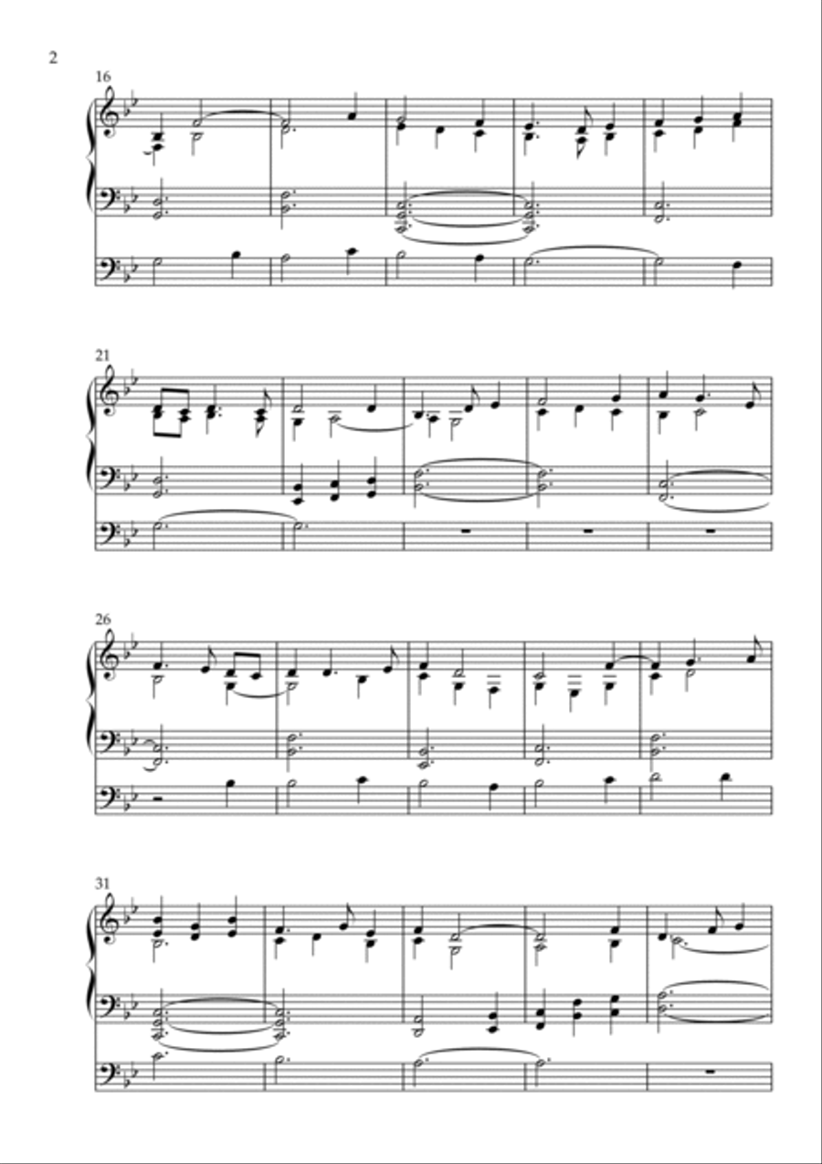 Meditation on Gabriel's Message, Op. 180 (Organ Solo) by Vidas Pinkevicius Organ Solo scores gallery preview page 2