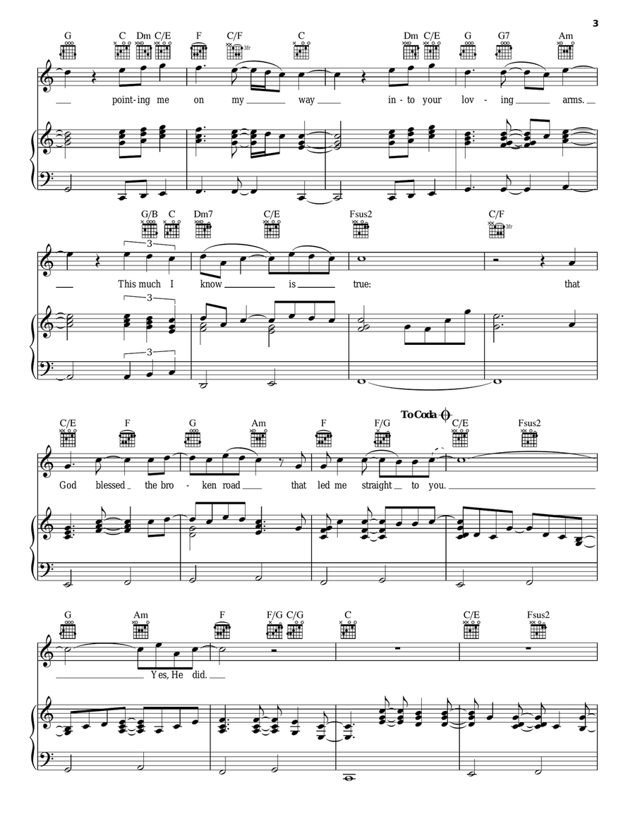 Bless The Broken Road Acoustic Guitar scores gallery preview page 3