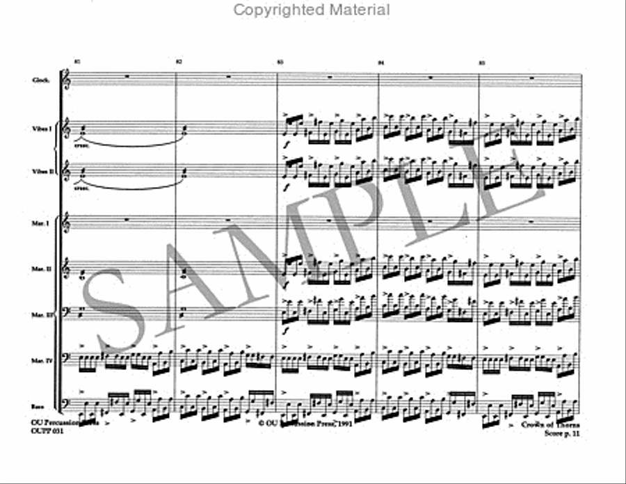 Crown of Thorns Percussion Ensemble scores gallery preview page 12