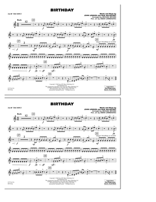 Birthday - 3rd Bb Trumpet
