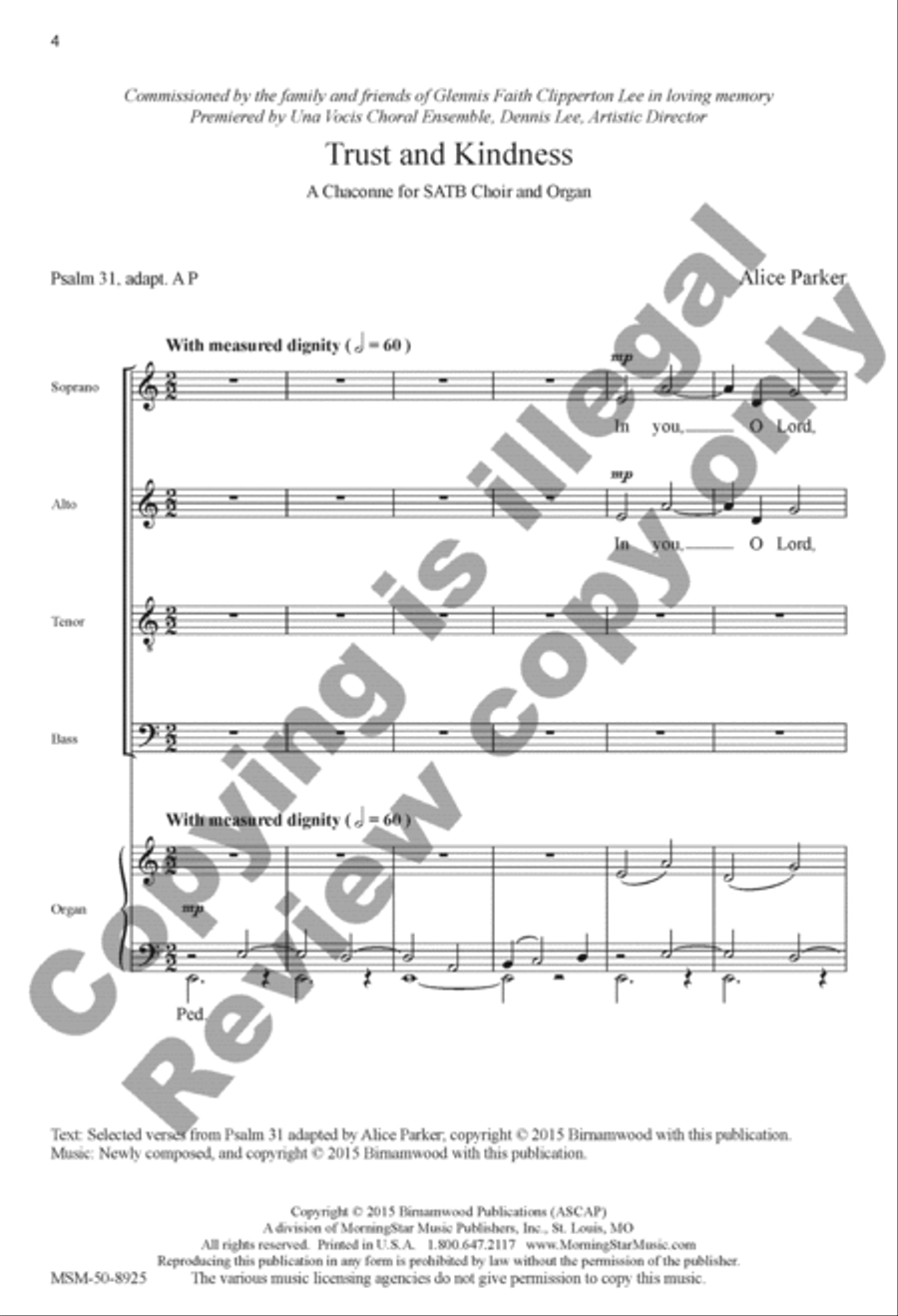 Trust and Kindness Trust and Kindness 4-Part scores gallery preview page 8