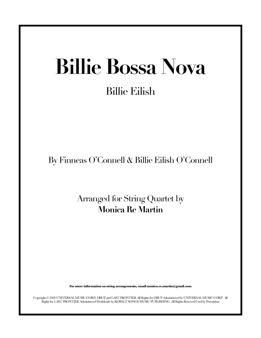 Billie Bossa Nova image number null