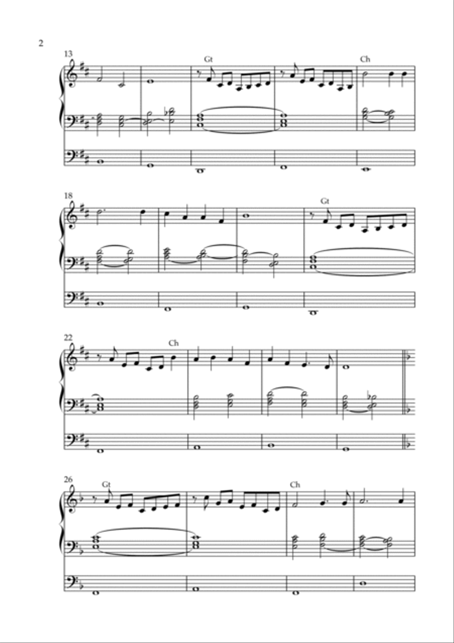 Meditation on Gustate, Op. 216 (Organ Solo) by Vidas Pinkevicius Organ Solo scores gallery preview page 2