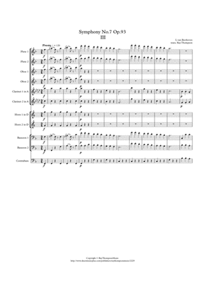 Beethoven: Symphony No.7 Op.92 Mvt.III Presto - symphonic wind and bass