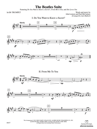 The Beatles Suite: 1st B-flat Trumpet