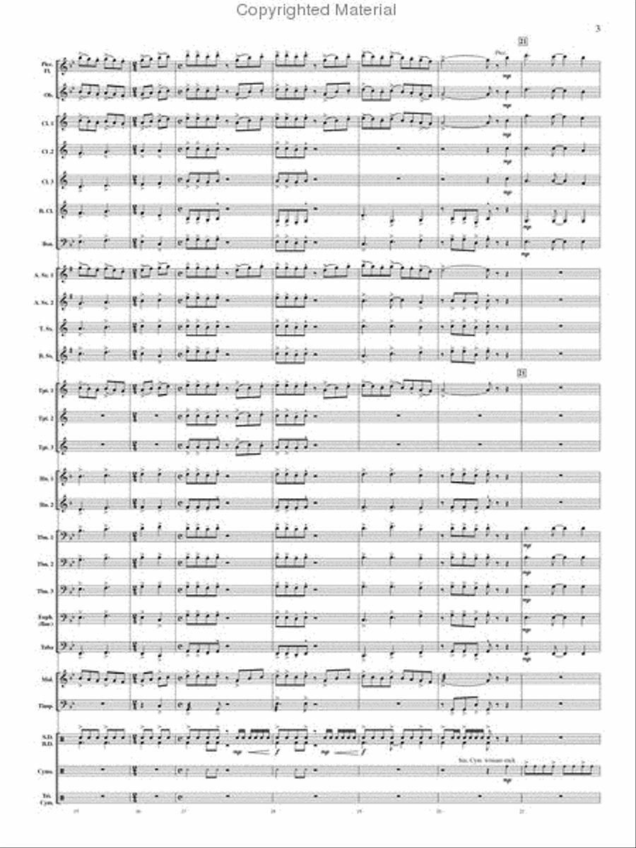 Ouverture Internationale Concert Band scores gallery preview page 4