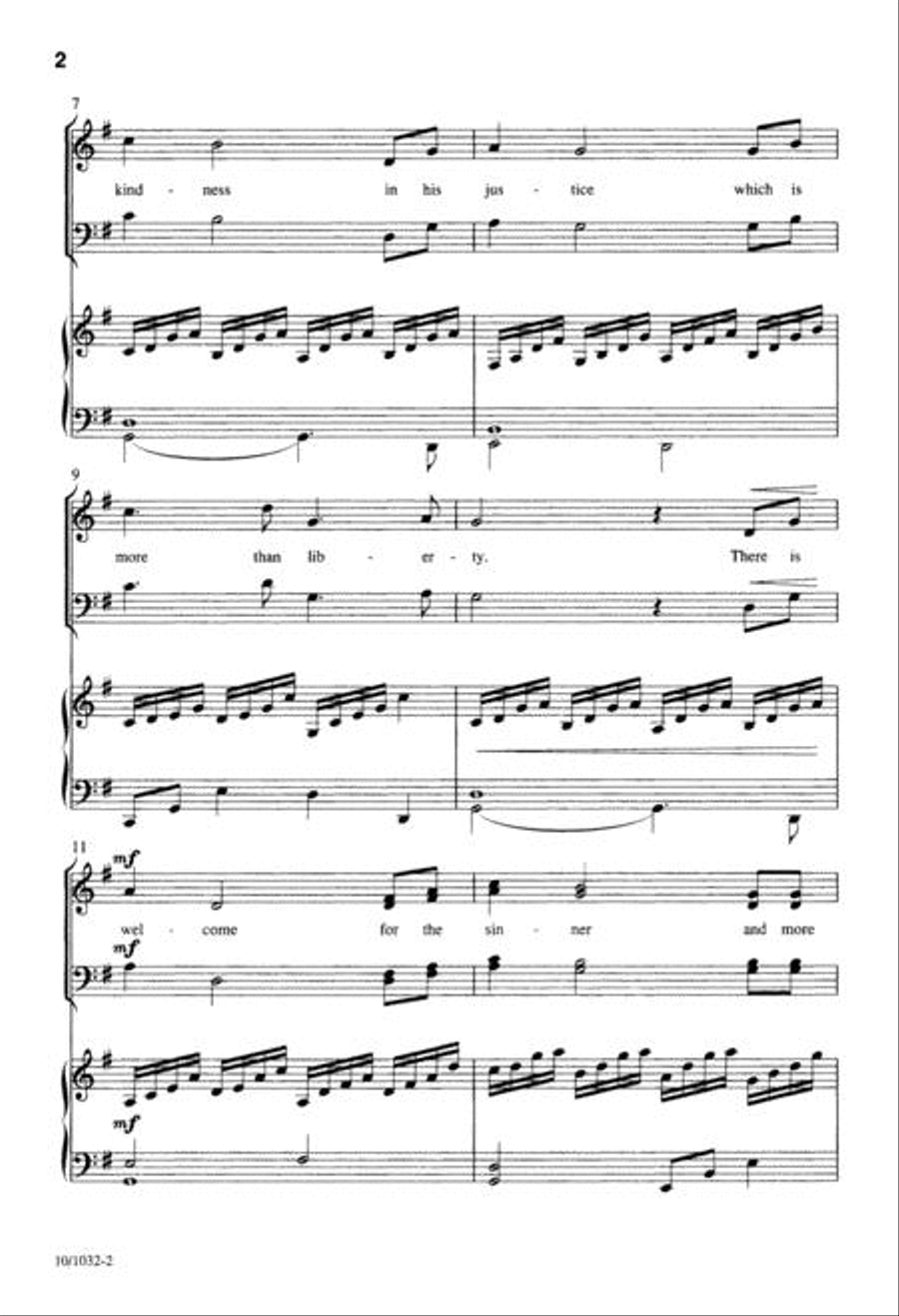 There's a Wideness in God's Mercy 4-Part scores gallery preview page 2