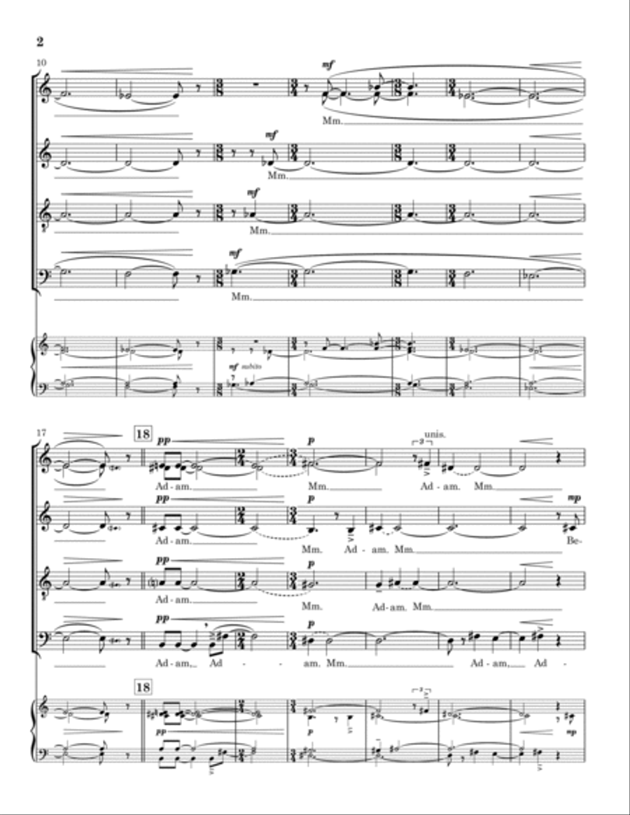 As Adam Early in the Morning 4-Part scores gallery preview page 2