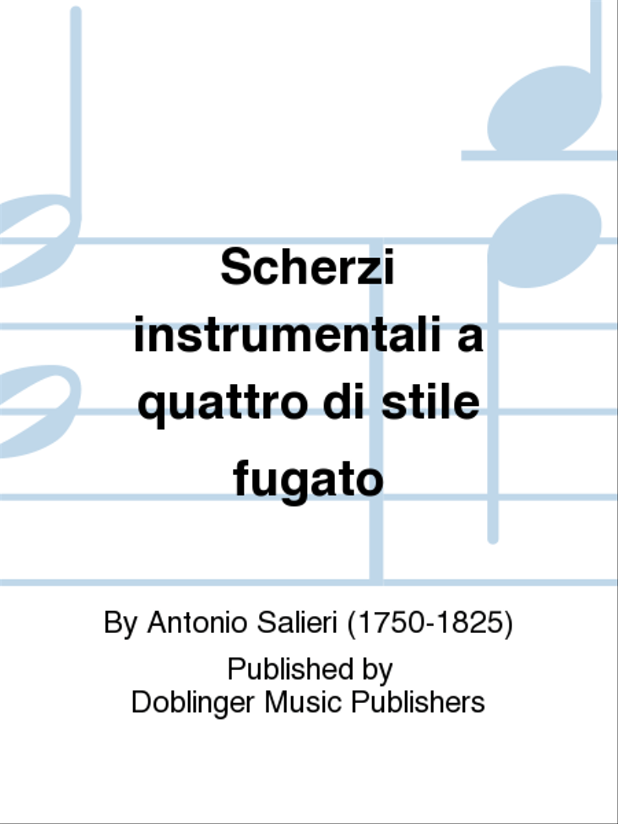 Scherzi instrumentali a quattro di stile fugato String Quartet scores gallery preview page 1