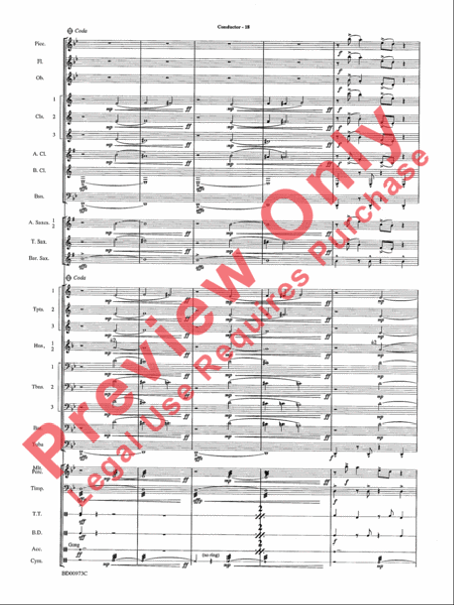 Incantations Concert Band scores gallery preview page 21