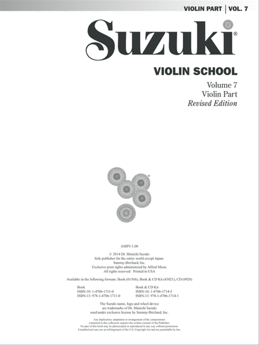 Suzuki Violin School, Volume 7 String Methods scores gallery preview page 6