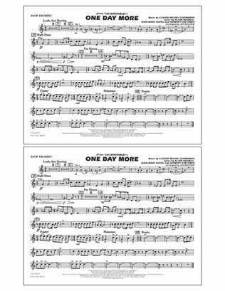 Book cover for One Day More (from Les Misérables) (arr. Bocook/Rapp) - 3rd Bb Trumpet