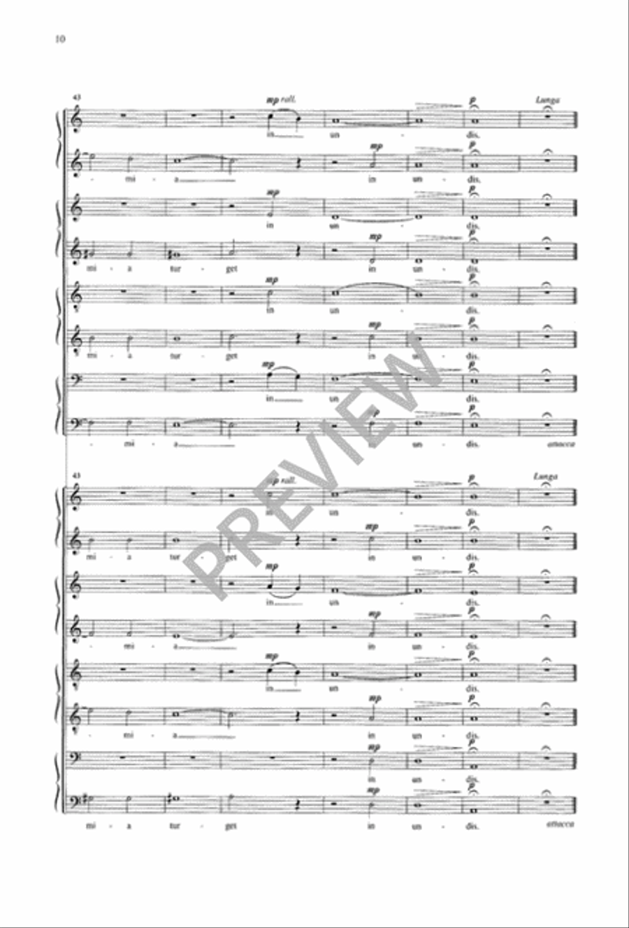 Two Motets (1. Mosella, 2. Te Vigilans Oculis) 4-Part scores gallery preview page 11