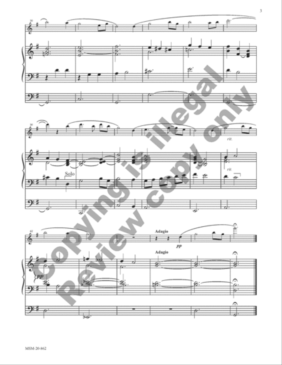 Two Early American Hymn Settings for Org. & Obbl. Inst. Organ scores gallery preview page 9