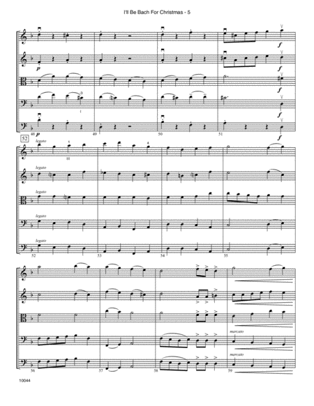 I'll Be Bach For Christmas - Full Score